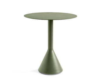 HAY - PALISSADE CONE Ø70 OLIVE - Round steel garden table by In Stock - view 2